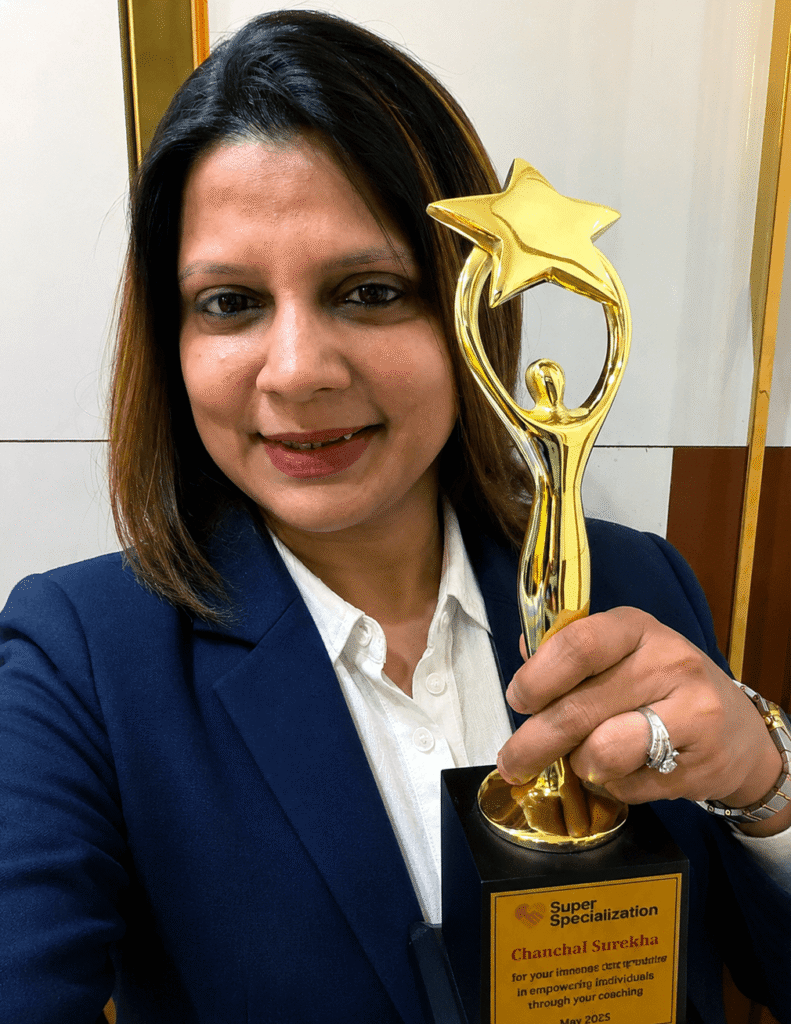 Life coaching Award held by Chanchal Surekha